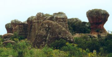 Sandsteinformationen im Naturpark Vila Velha (PR)