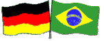 Flaggen Deutschland - Brasilien